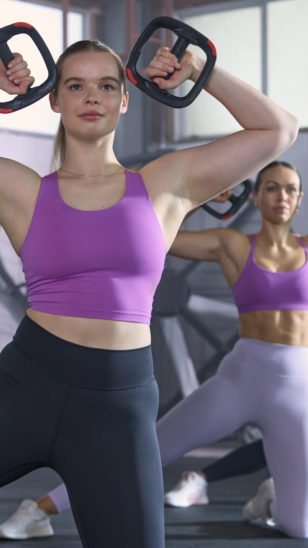 stretching woman